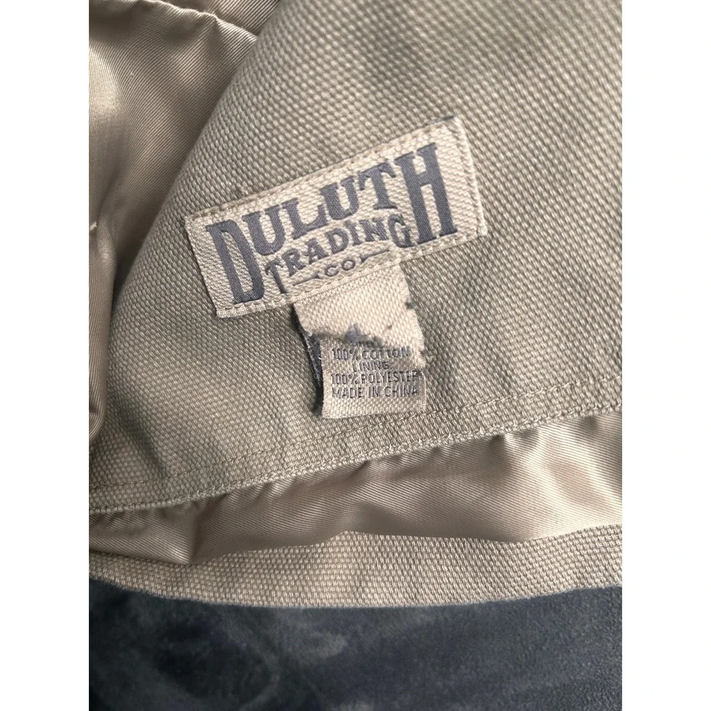 Duluth Trading Co Canvas Blazer Mens XL Tan Khaki Rugged Utility Sport Coat